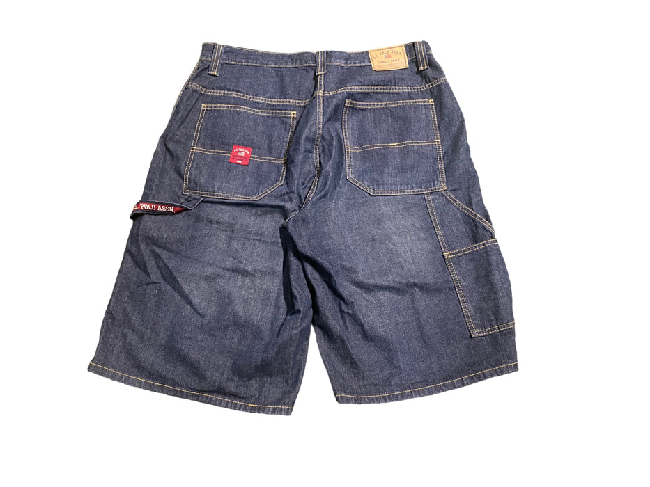 U.S. Polo Assn Men's Carpenter Denim Shorts Blue (Size: 38 x 14)