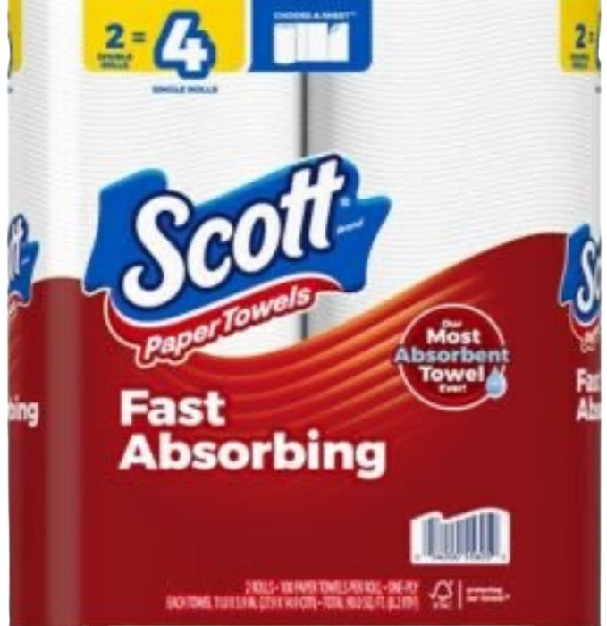 Scott Paper Towels Double Rolls Bulk Buys 24 Rolls per Case x 10 = 240 Rolls