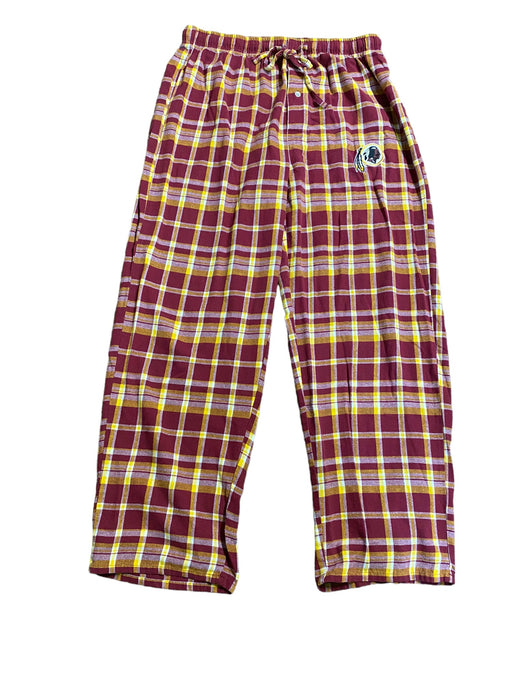 Washington Redskins Women's NFL Team Apparel Plaid Pajama Pants Burgundy