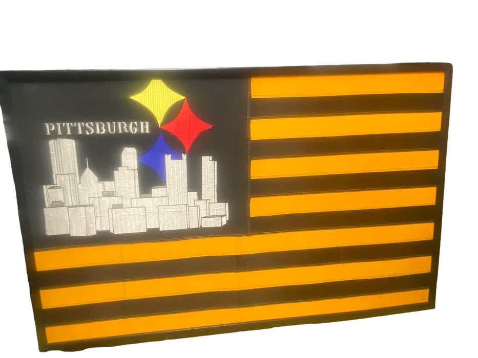 Pittsburgh Steelers NFL Large Framed Flag 57" x 42"