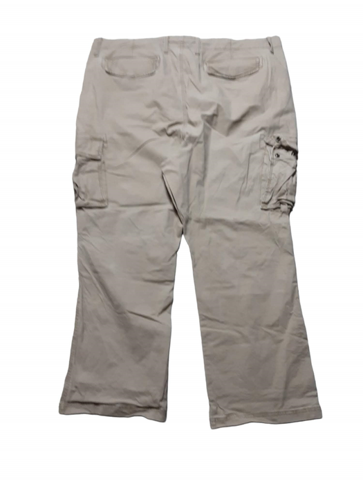 Old Navy Men's Lived-In Straight Cargo Flex Pants Khaki (Big & Tall: 46 x 30)