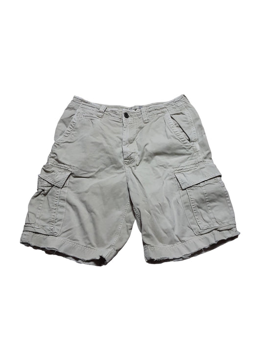 American Eagle Vintage Cotton Rugged Cargo Shorts Beige Men's (Size: 33 X 10)