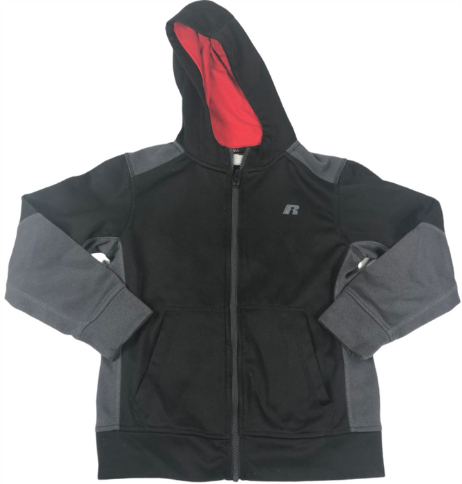 Russell Athletic Performance Full-Zip Hoodie Black Youth (Size: S)