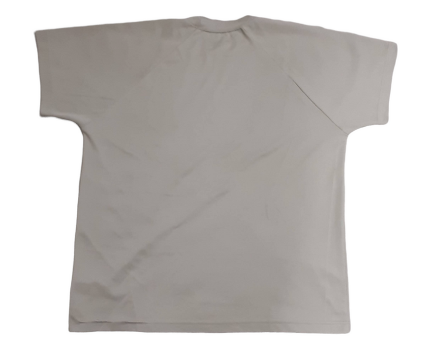 Men's Breathable Short Sleeves Crew Neck T-Shirt Beige (Size: XL)