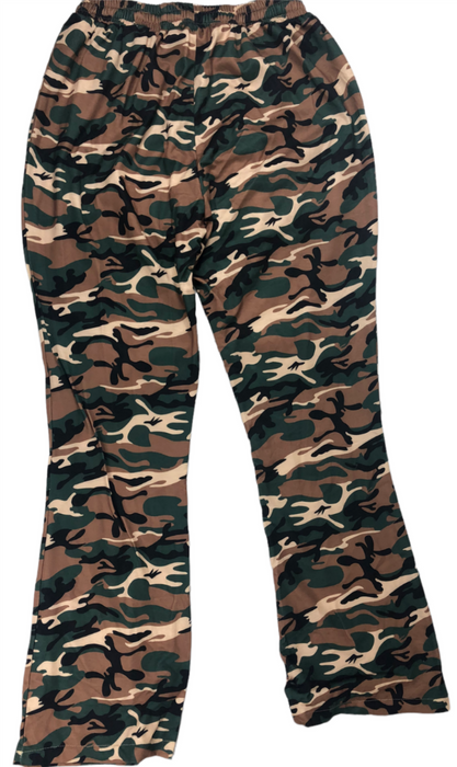 Military Camouflage Leggings Beige & Green Women's (Size: 36)