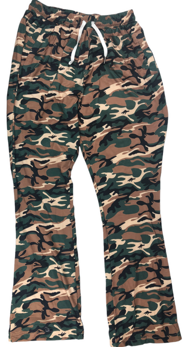 Military Camouflage Leggings Beige & Green Women's (Size: 36)