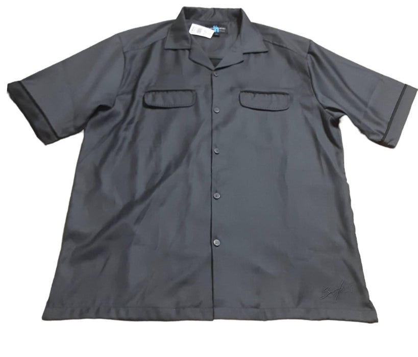 Steve Harvey Celebrity Edition Men's Collard Casual Shirt Gray (Big & Tall: 2XL)