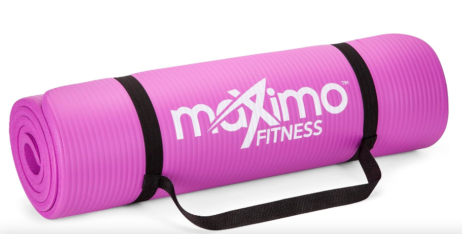 Maximo Yoga Fitness Mat Extra Thick Workout Mat (Meas: 72 x 24) Purple Local