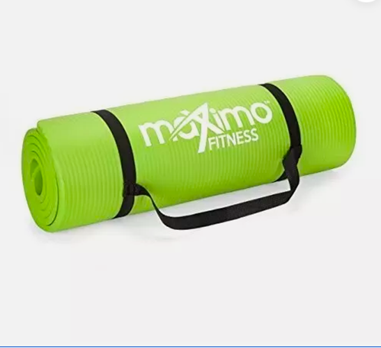 Maximo Yoga Fitness Mat Extra Thick Workout Mat (Meas: 72 x 24) Green Local