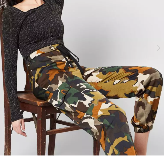 Jealous Tomato Women's Camo Utility Pants (Size: Small)