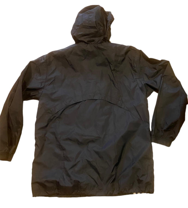 Adidas Youth Size Nylon Lined Hooded Rain Jacket Black (Size: Large 14/16)