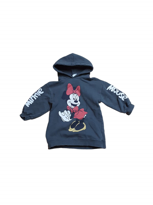 Disney's Minnie Mouse Girls Hooded Sweater Gray (Size: 18/20)