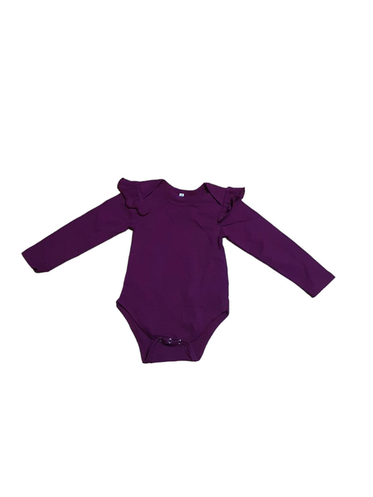 Girls Toddler Long Sleeve One Piece burgundy (Size: 0 - 9M)