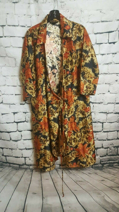 Ashley Stewart Animal & Flower Print Wrap Dress (Size: 18)