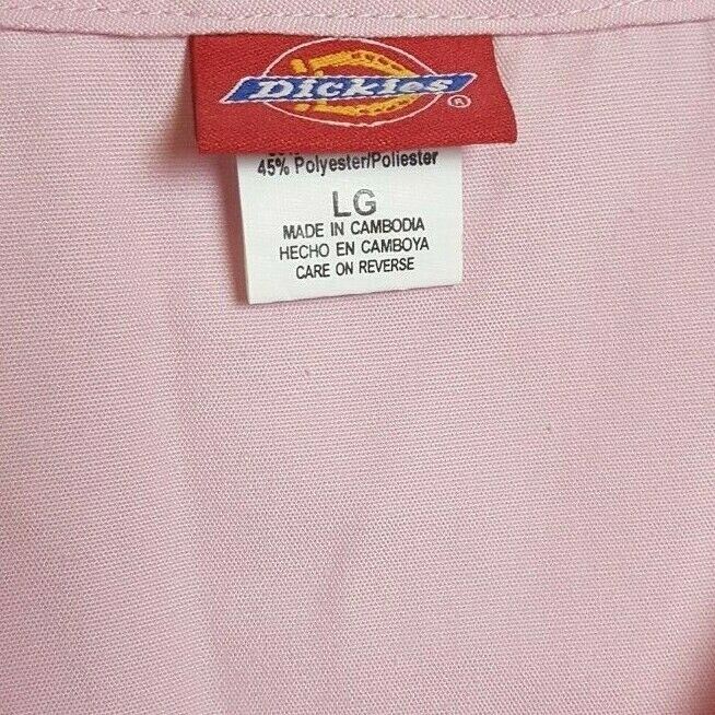 Dickies Scrub Women's Scrubs Top Pink (Size: L)