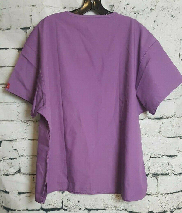 Dickies Women's Scrub V Neck Top Violet Purple (Size: L)