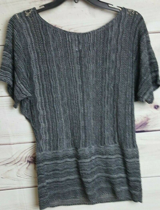 212 New York Grey Lace knit Top (Size: XL)