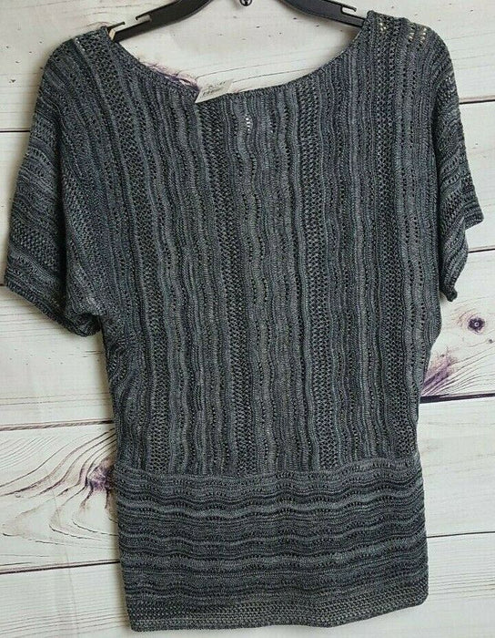 212 New York Grey Lace knit Top (Size: XL)