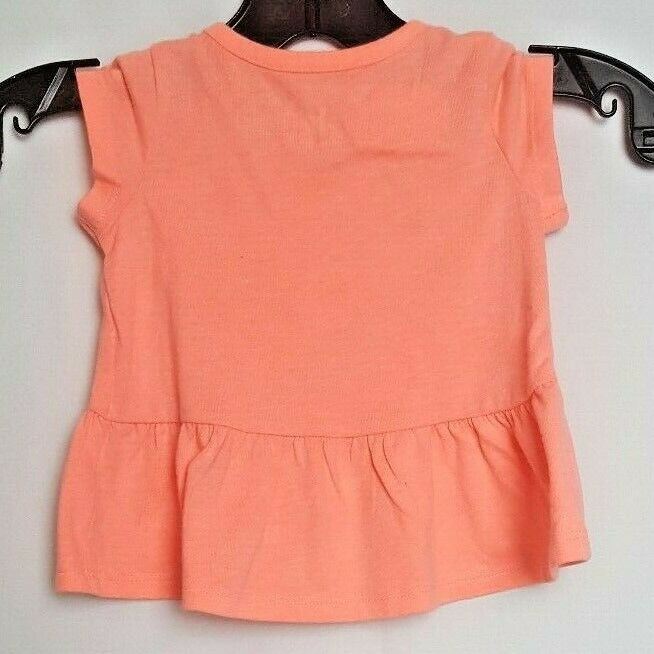 Jumping Beans Girls "Love To Giggle" Top Neon Orange (Size: 3M)