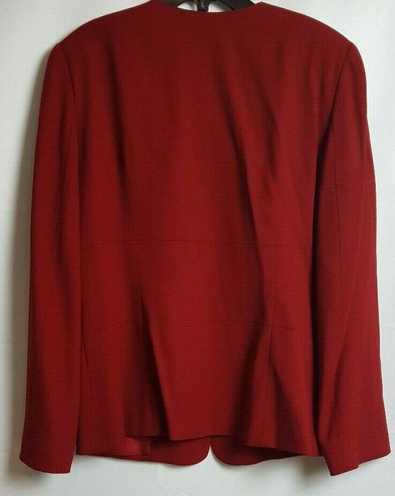 Liz Claiborne Women's Zipper Blazer Red (Size: 16)