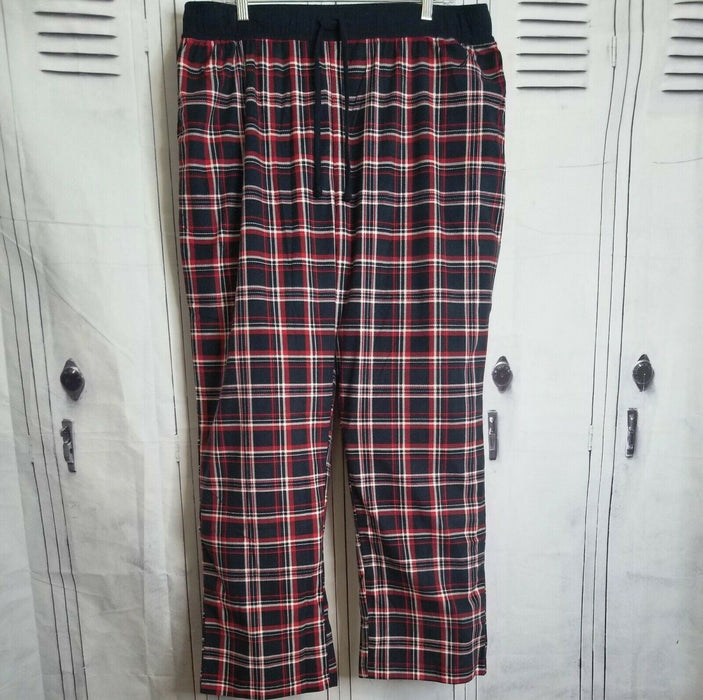 Nautica Men's Plaid Lounge Pants Red (Size: L)