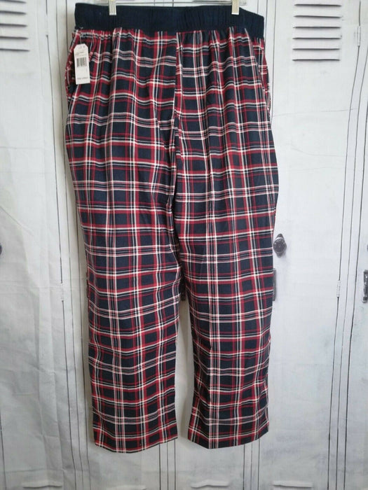 Nautica Men's Plaid Lounge Pants Red (Size: L)