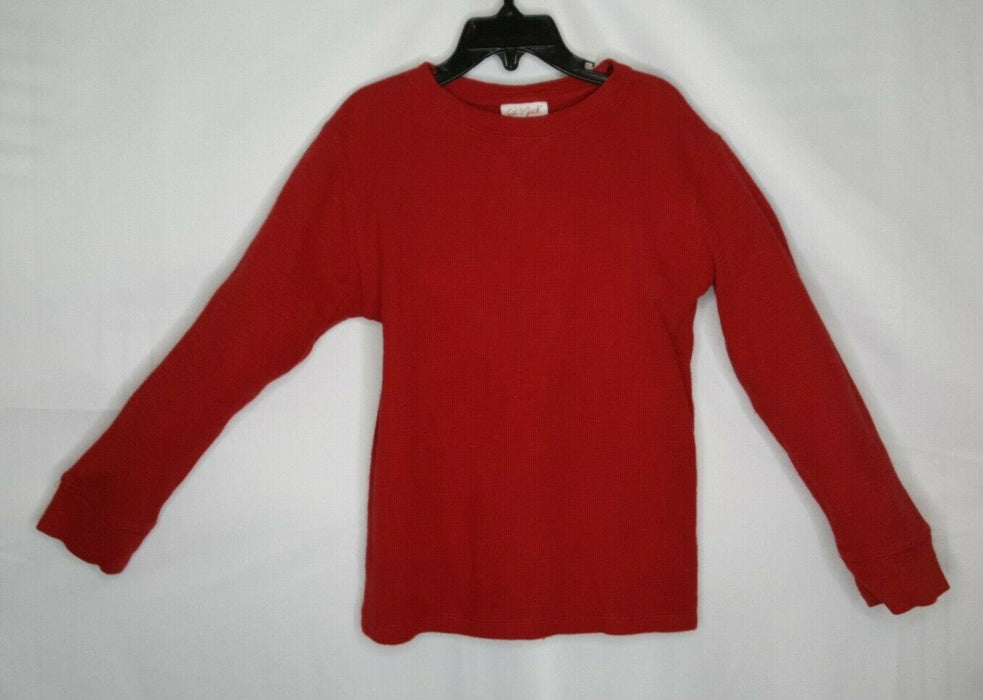 Cat & Jack Long Sleeve Crew Neck Shirt Red (Size: S/6-7)