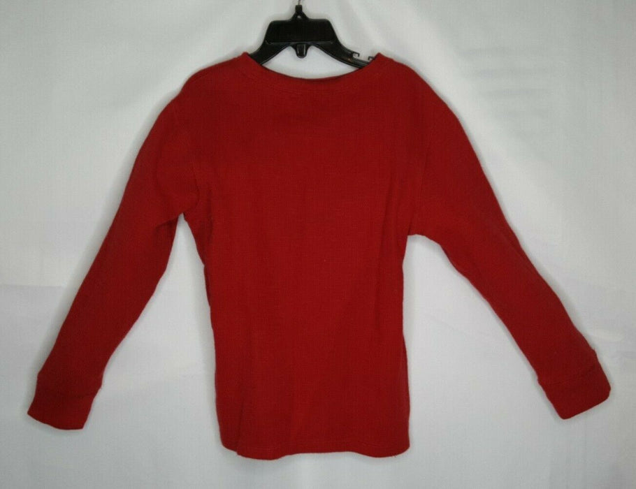 Cat & Jack Long Sleeve Crew Neck Shirt Red (Size: S/6-7)