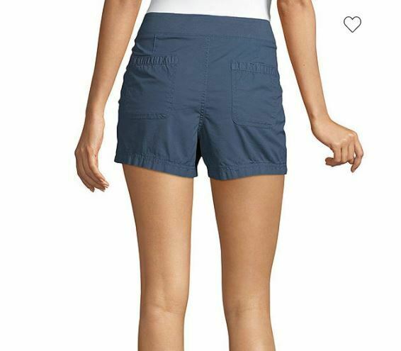 A.n.a Blue Mid Rise Knit Waist Shorts (Size: 18)