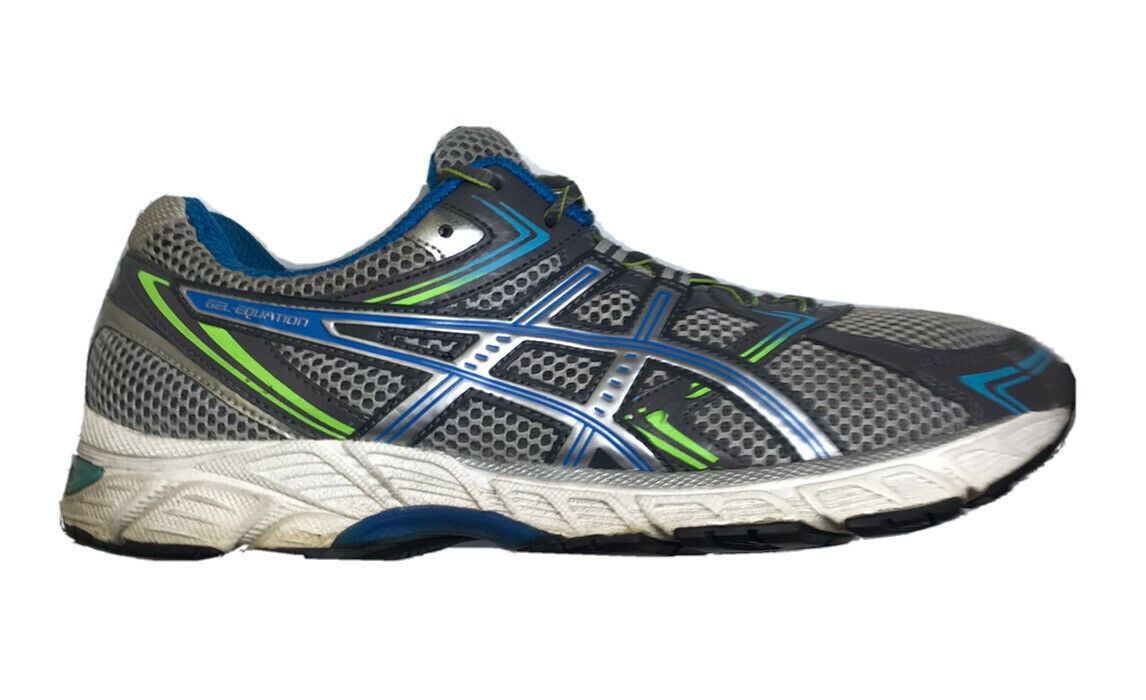 Asics Gel-Equation 7 Silver & Blue Trail Running Shoes Women's (Size: 11) T3F6N