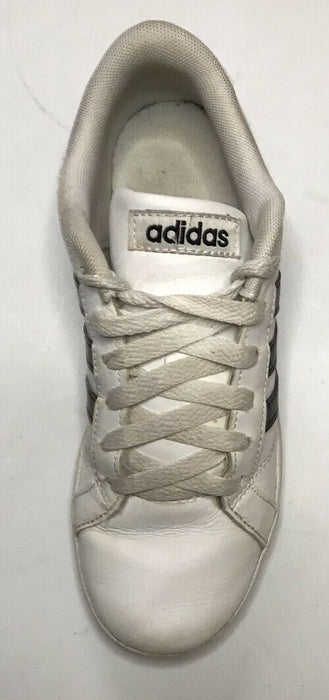 Adidas Baseline Lo-Top White & Black Sneaker Shoes Boys (Size: 3) AW4299