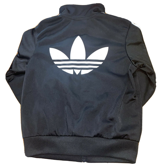 Adidas Baby Boys Original Black Jacket w/ Zip Up Pockets (Size: 2T)