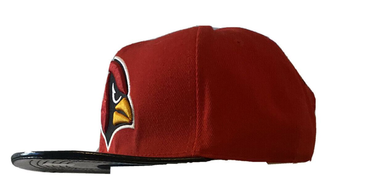 Arizona Cardinals NFL Mitchell & Ness Leather-Like Brim Cap (One Size)