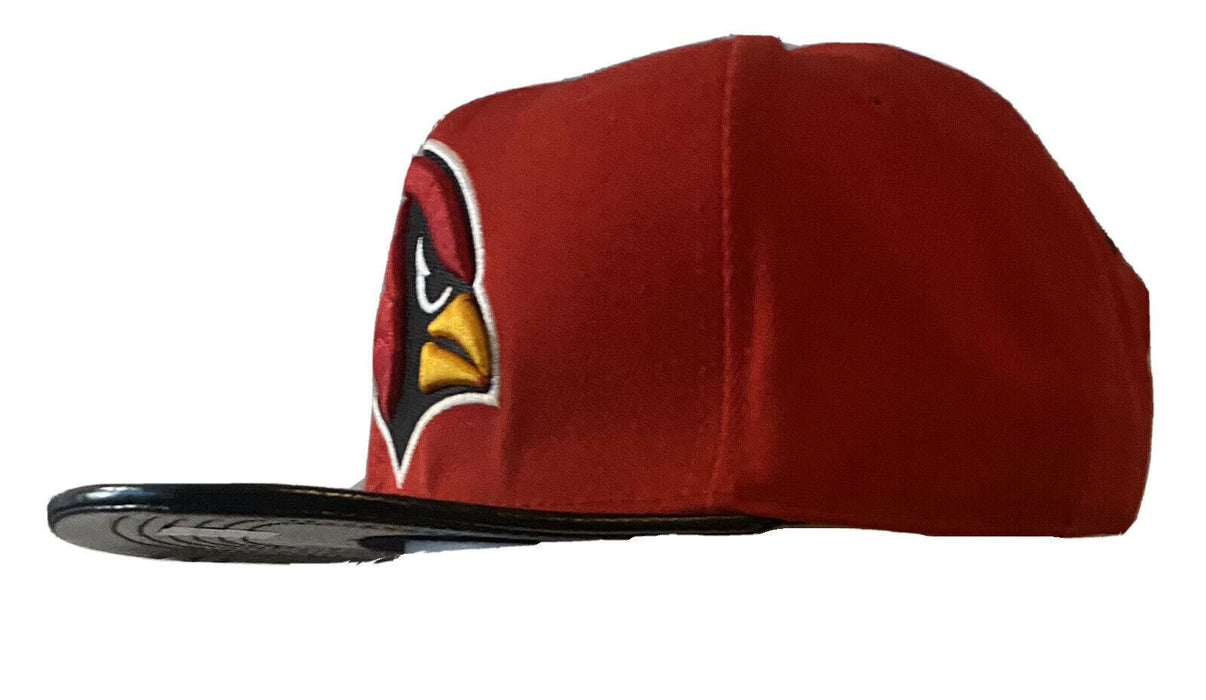 Arizona Cardinals NFL Mitchell & Ness Leather-Like Brim Cap (One Size)