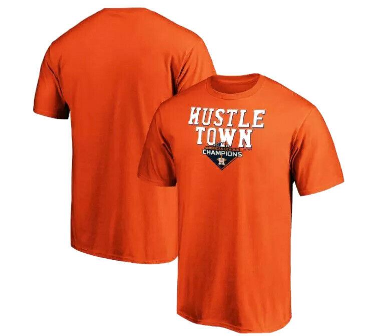 Houston Astros MLB Majestic Hustle Town 2019 Champions Tee's (Sizes: 2XL)