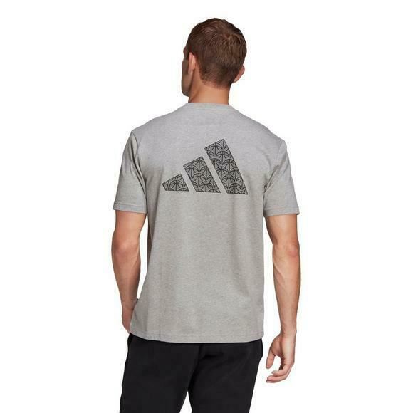 Adidas Men's Heavy Cotton Athletics Graphic "Grey" T-Shirt (Size: M, L) GE4702