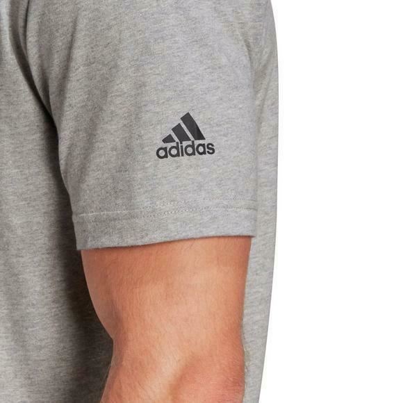 Adidas Men's Heavy Cotton Athletics Graphic "Grey" T-Shirt (Size: M, L) GE4702