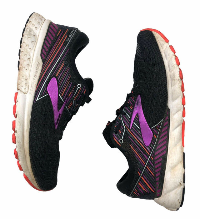 Brooks Adrenaline GTS 19 Black Running Shoes Women's (Size: 9.5) 1202841B080