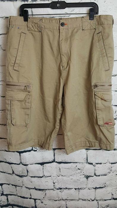 NXP Beige 10 Pockets Men's Big&Tall Cargo Shorts (Size:40)