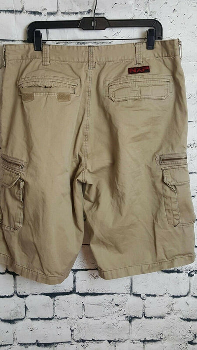 NXP Beige 10 Pockets Men's Big&Tall Cargo Shorts (Size:40)