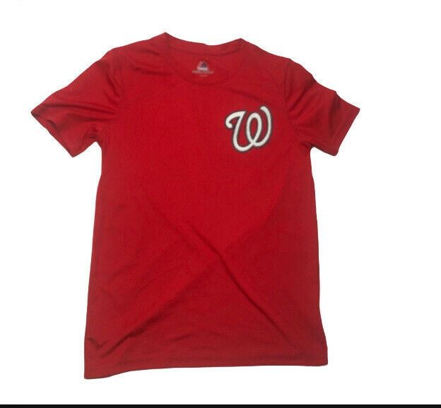 Washington Nationals MLB #24 Bryce Harper Cool Base Tee Red (Size: L)