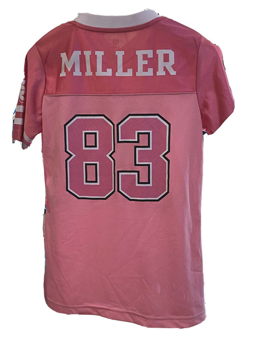 Pittsburgh Steelers NFL Team Apparel Girls Pink Jersey #83 Miller