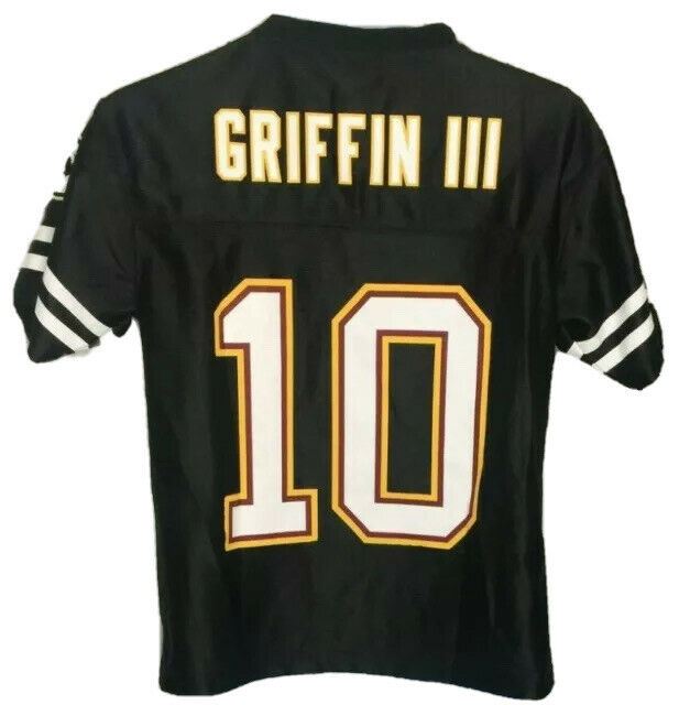 Washington Redskins | Youth's Black Team Apparel NFL RGIII #10 Jersey (Size: M)