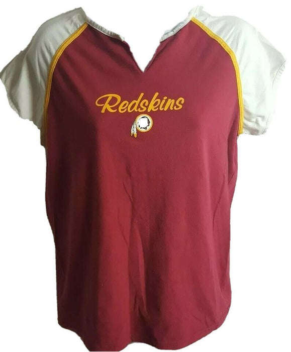 Washington Redskins NFL Women's V-Neck Reglan T-shirt  (Size: L)