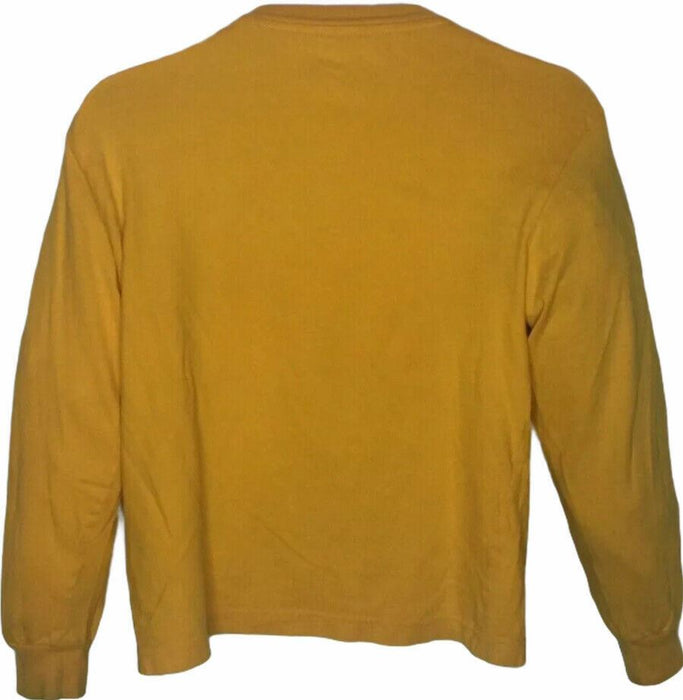 Washington Redskins NFL Team Apparel Cotton Yellow Long Sleeve Tee (Size: M)