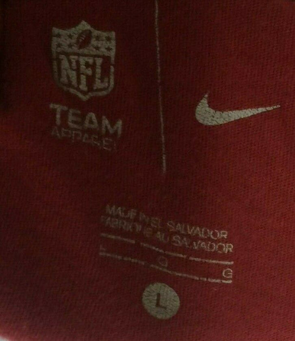 Washington Redskins NFL Nike Just Do It Girls Tee Shirt Red (Size: L)