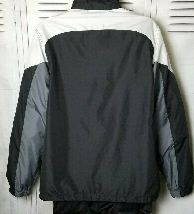 Washington Redskins NFL Reebok Windbreaker Jacket Black & White (Size: XL)