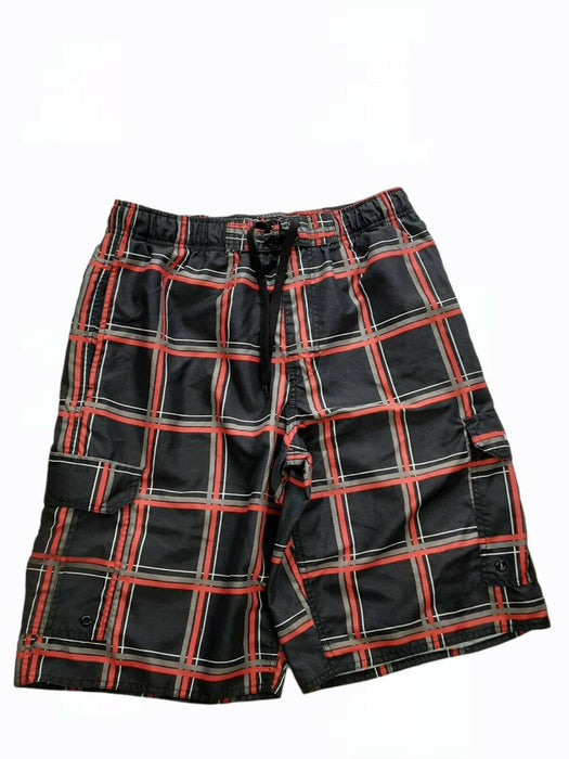 Beverly Hill Polo Club Black Casual Mesh Broad Swim Shorts (Size: M)