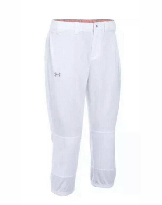 Under Armour Strike Zone Pink/White Softball Pants Women's (Size: XL)