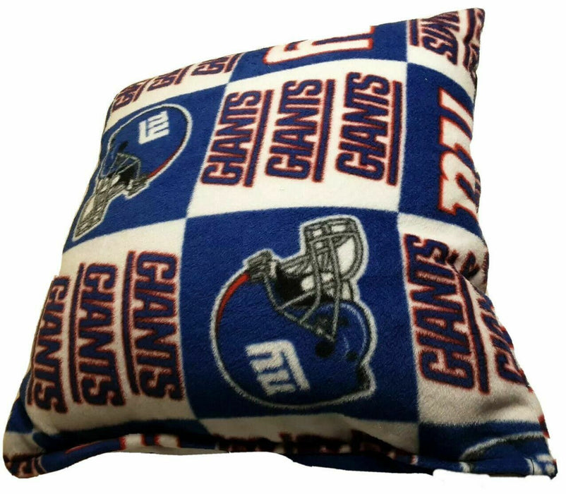 New York Giants NFL Fleece 16" x 14" Hand Made Decorative Pillow